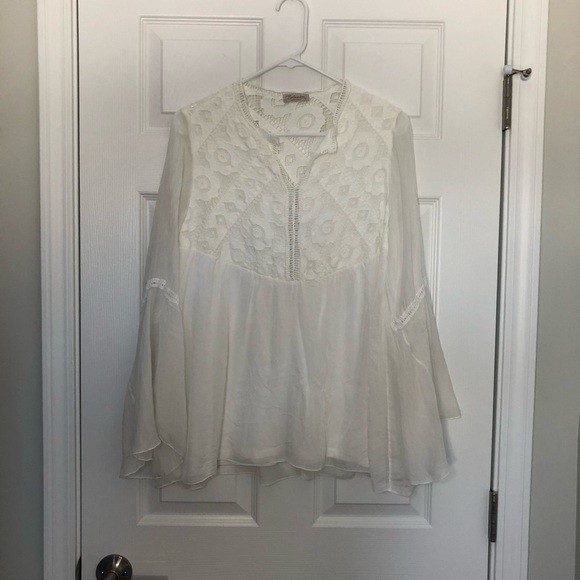 Bellambra Made Italy 100% Silk Eyelet Blouse Small - Picture 11 of 11